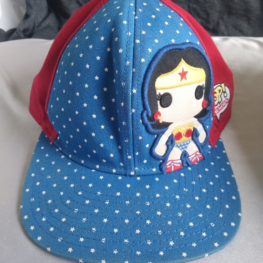 DC Comics Originals Wonder Woman POP! Heroes Red Blue Cap Hat